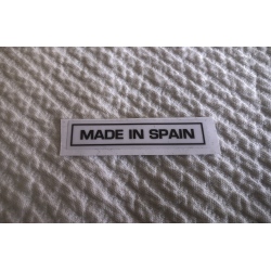 Adhesivo Made in Spain transparente
