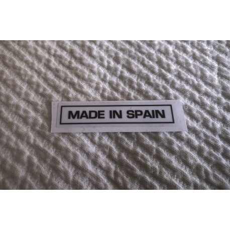 Adhesivo Made in Spain transparente